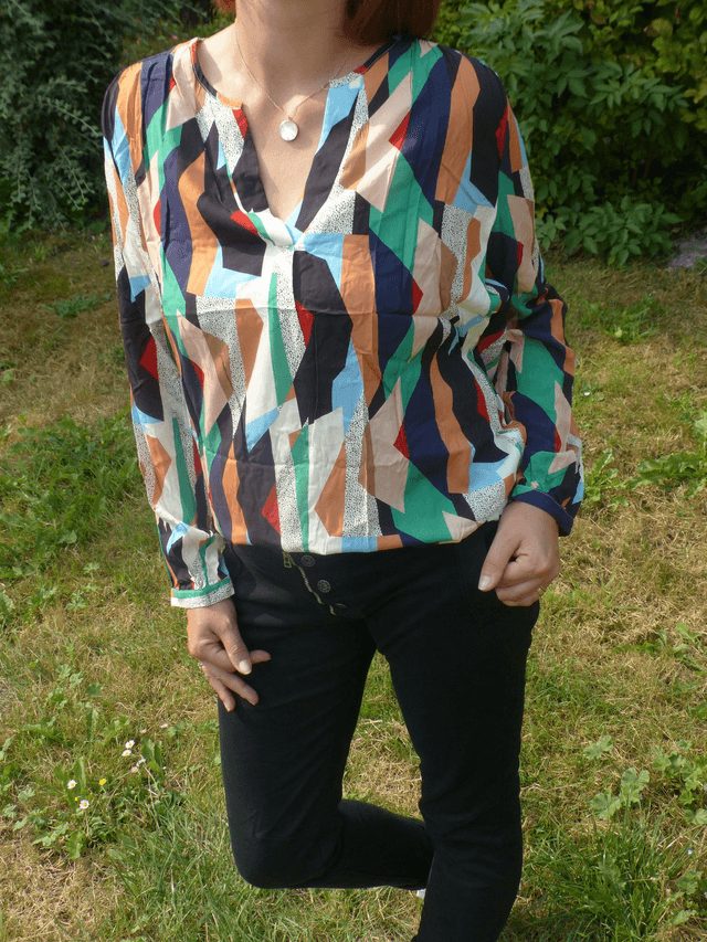 blouse multicolore