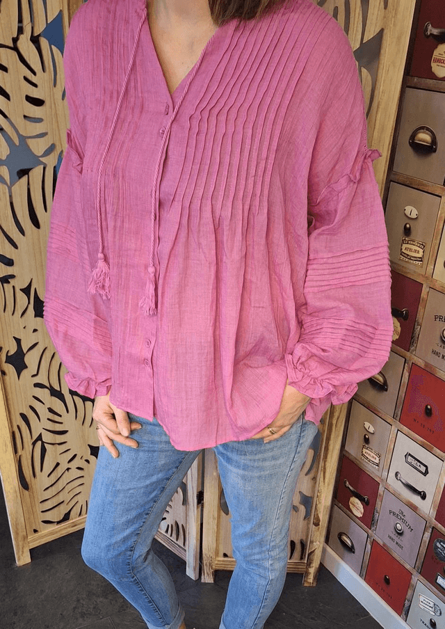 blouse fushia
