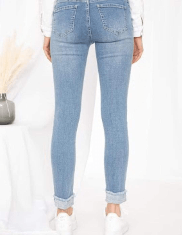 Jeans ourlet revers