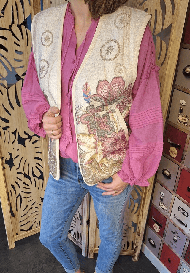gilet imprimé