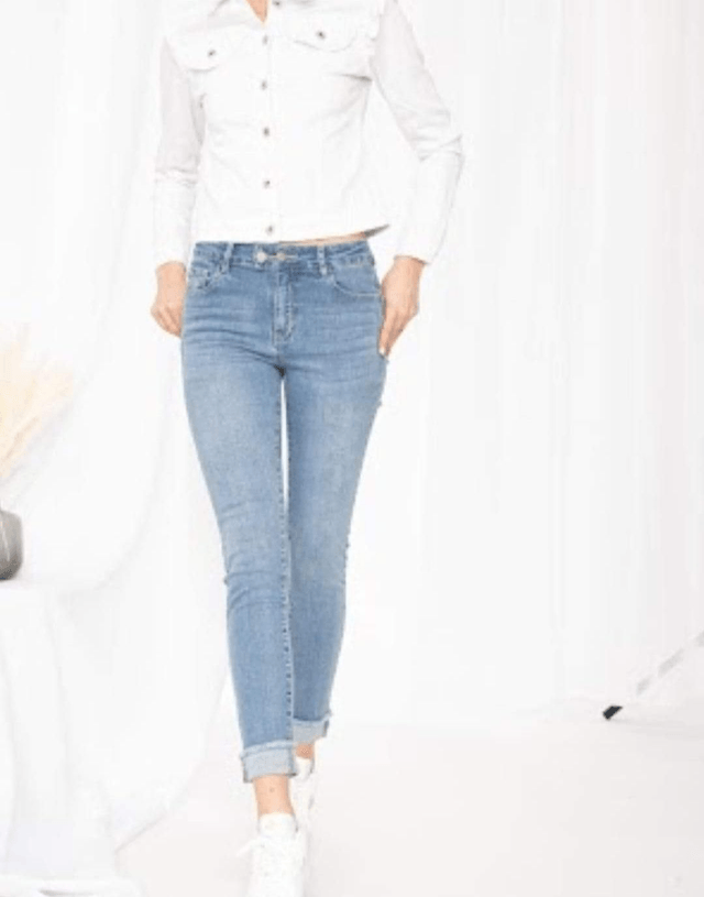 Jeans ourlet revers