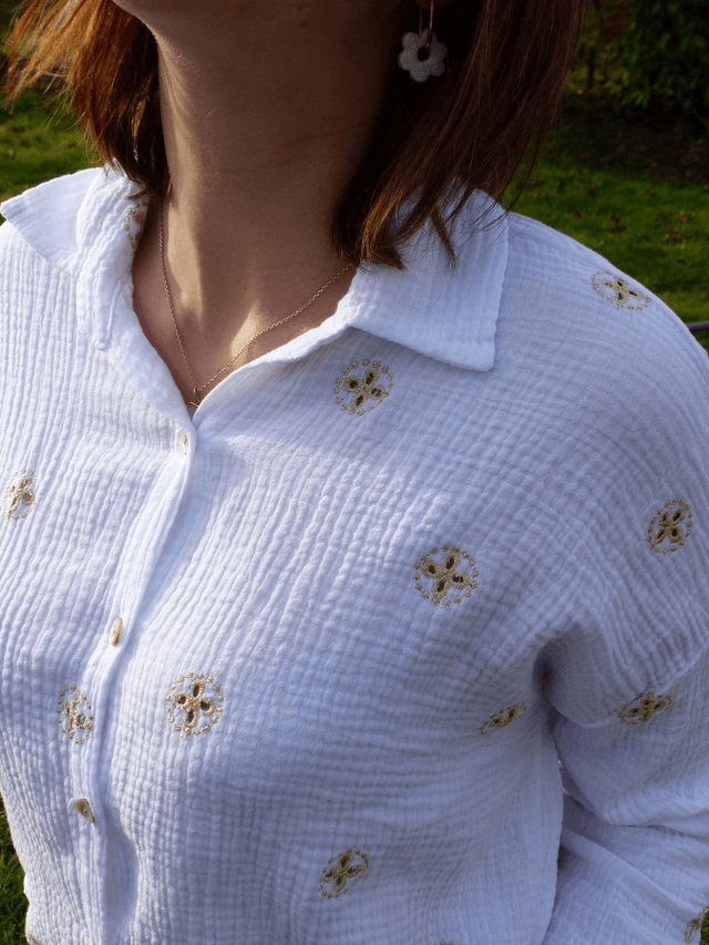 chemise bohème blanche 