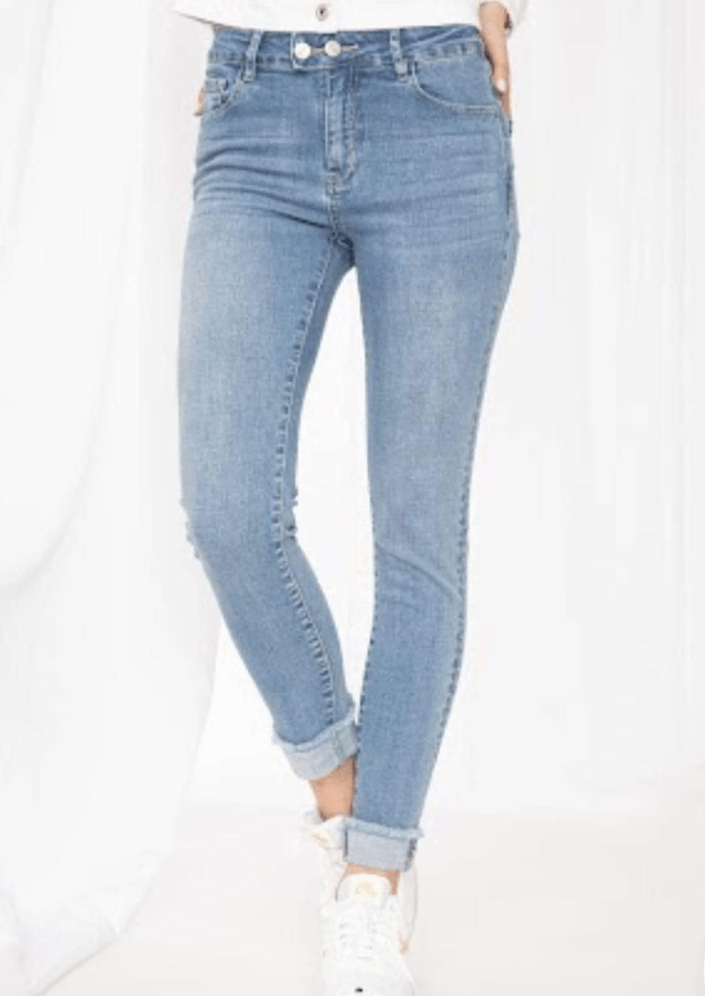 Jeans ourlet revers