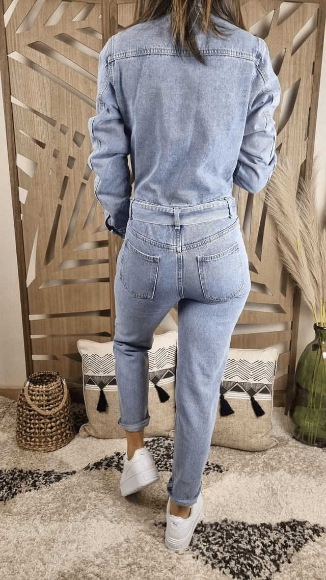 Combinaison jeans bleu