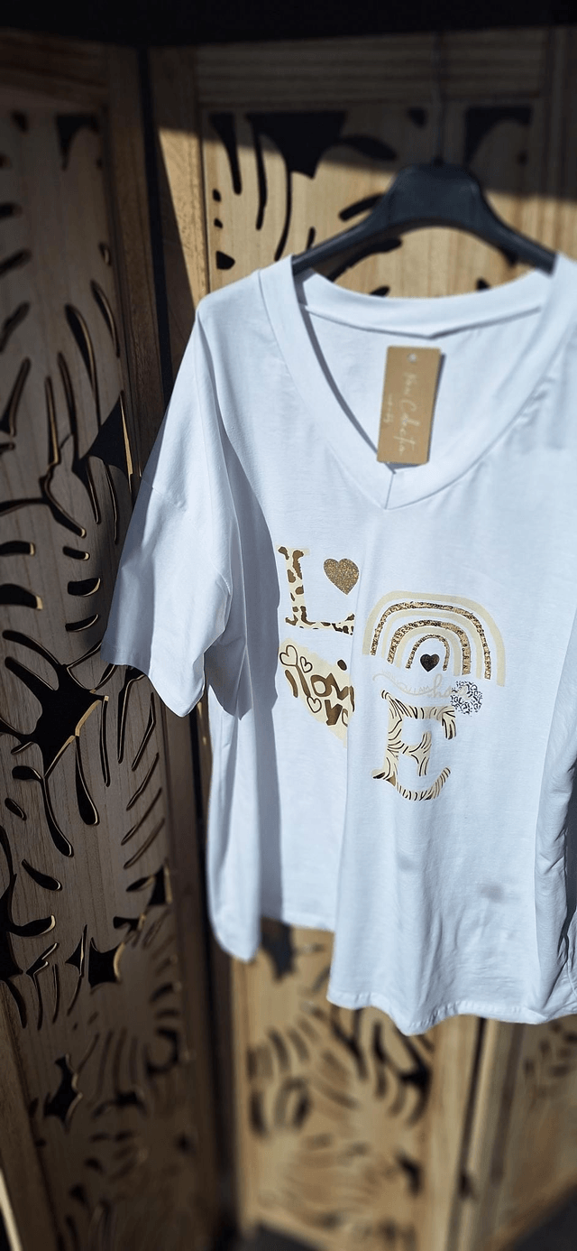 tee shirt love arc en ciel