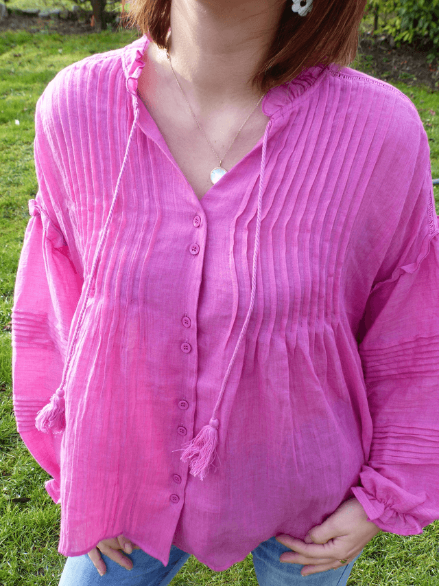 blouse fushia