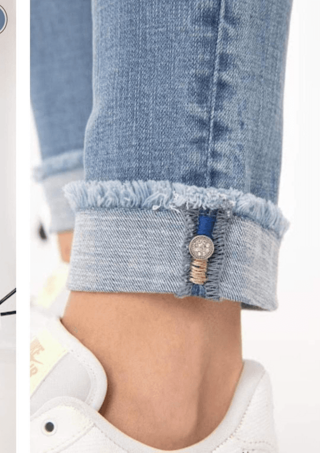 Jeans ourlet revers