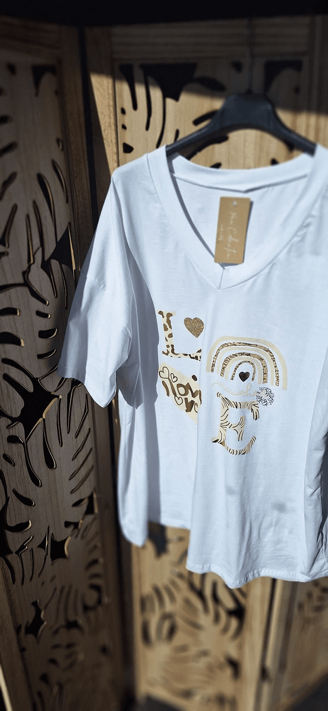 tee shirt love arc en ciel