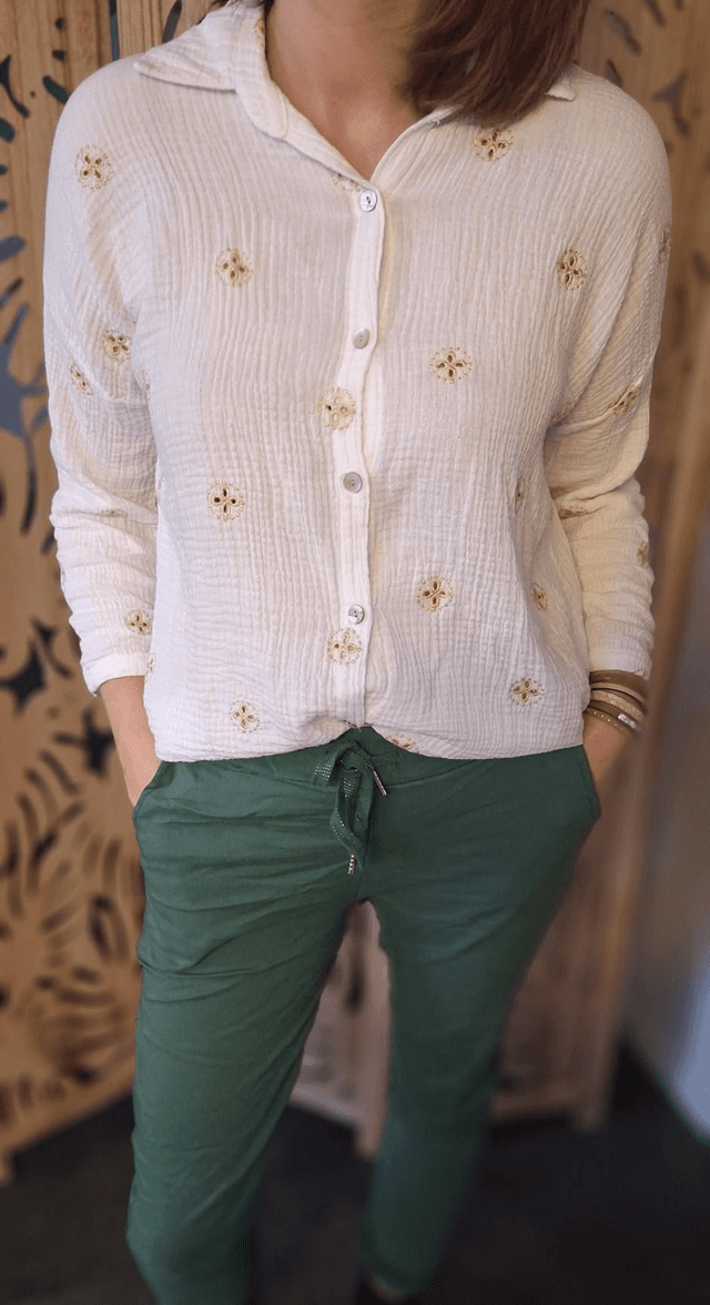 chemise bohème blanche 